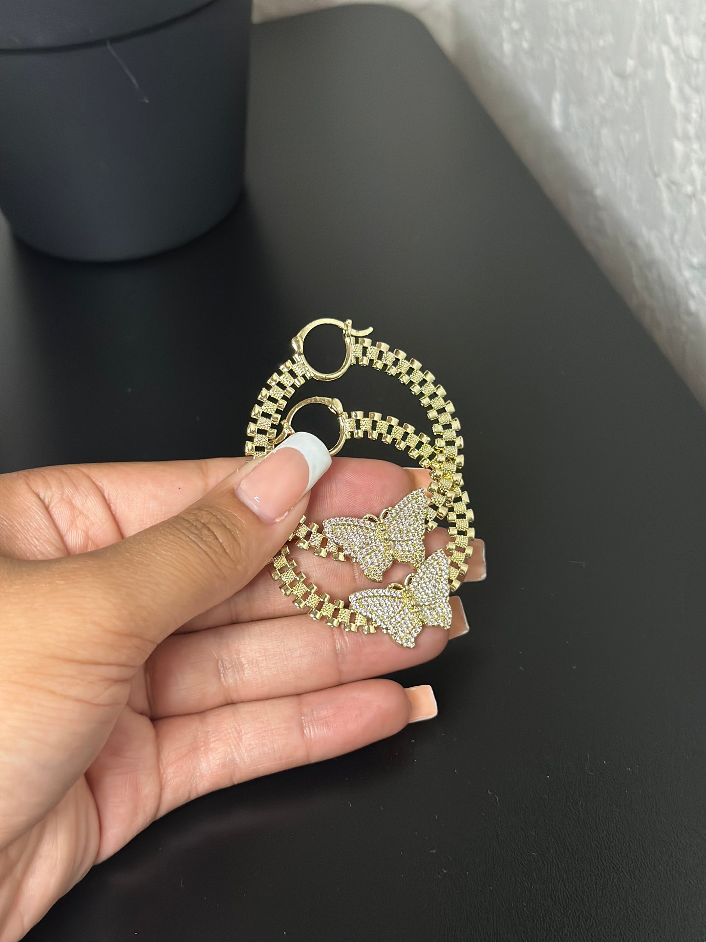 Butterfly Rolex Hoops