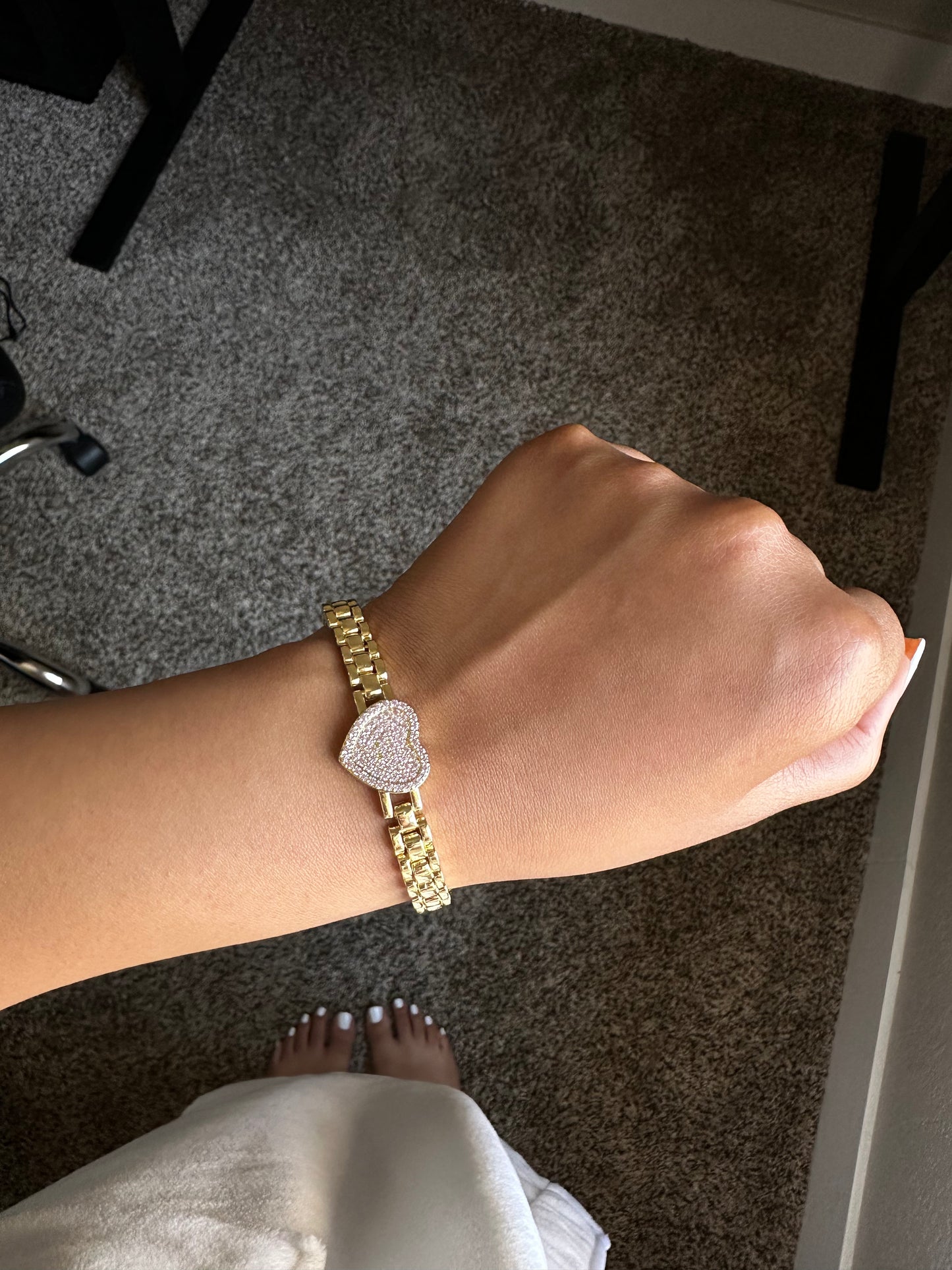Pink RoleX Hrt Bracelet