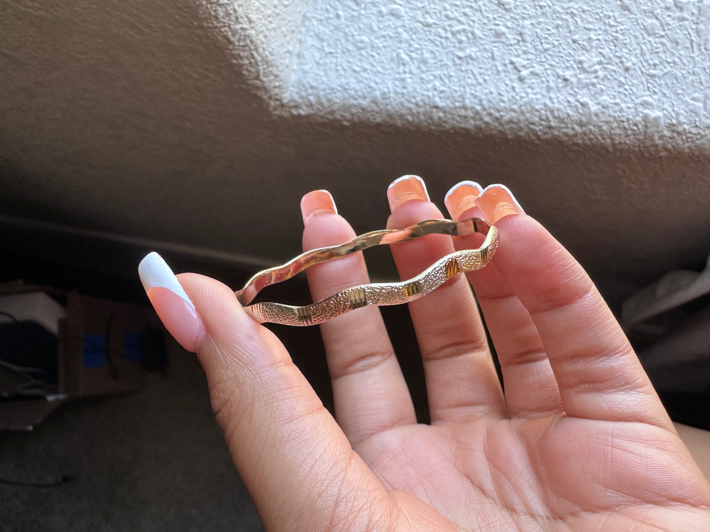 Pink and Gold Baby Bangless (set of 2)