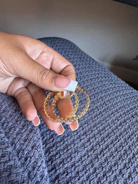 Mini Circle Rolex Hoops